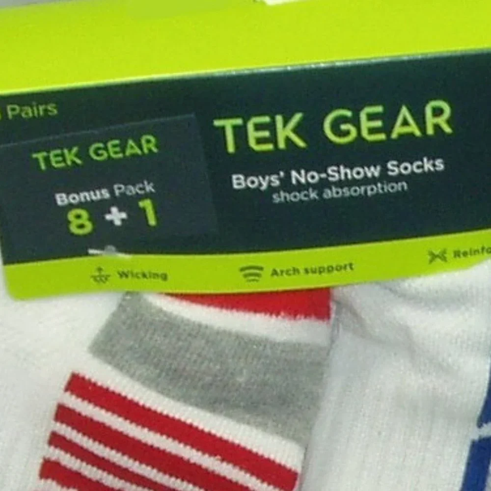 Boys No Show Socks Sports Performance Arch Support Reinforced Lot 18 pair